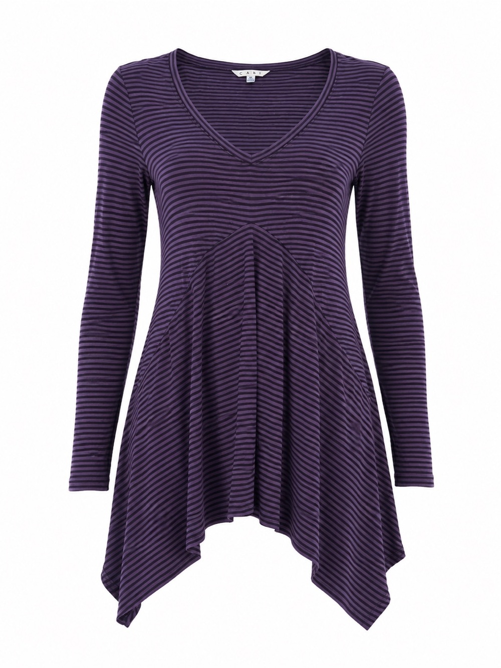 CAbi Purple Stripe Tunic - M